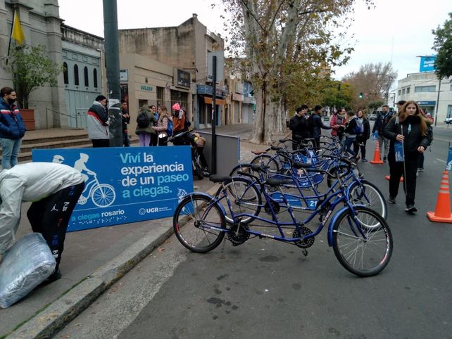 Una de las estaciones del Paseo a ciegas.
