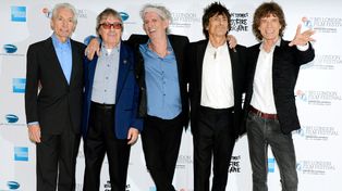 Charlie Watts, Bill Wyman, Keith Richards, Ronnie Wood y Mick Jagger durante una reunión de la banda en 2012.&nbsp; 