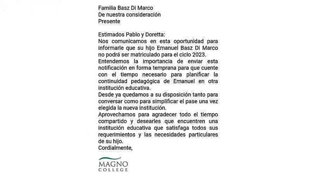 Escuela no le renovó la matrícula a chicos con discapacidad porque bajan la vara