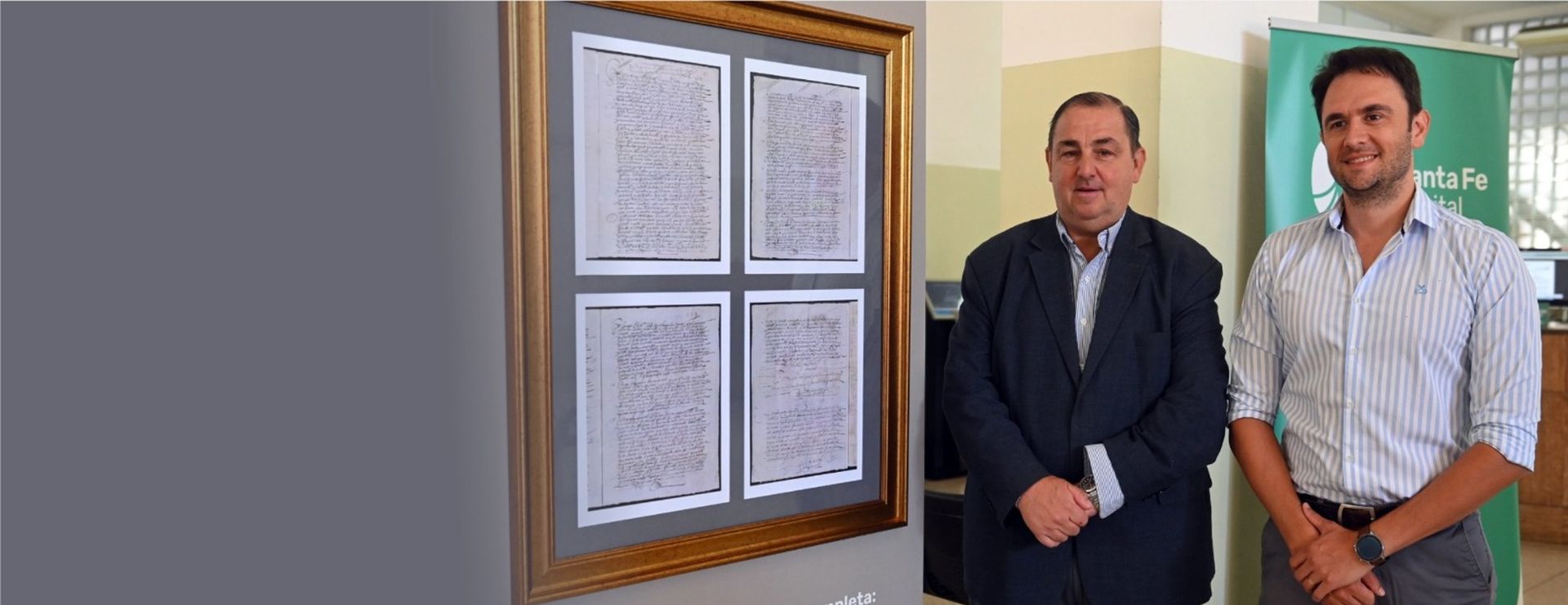 El acta de fundación de Santa Fe regresó a la ciudad y se exhibe en el Palacio Municipal