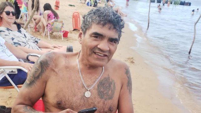El Roña Castro en la playa de Colón.