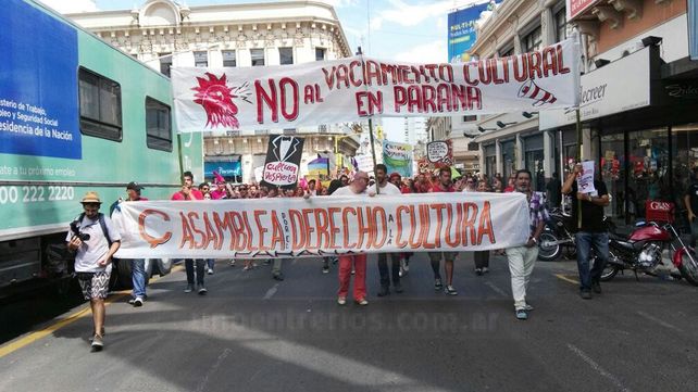 Contundente reclamo de la Asamblea por el Derecho a la Cultura de Paraná