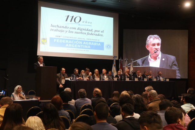 El Congreso de la Federación Agraria se suspendió por una interna entre productores