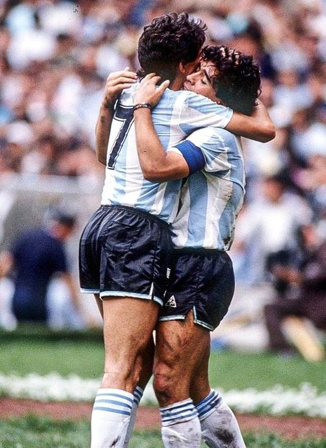 Héroes. Diego Maradona y Jorge Burruchaga, imparables en México 1986.