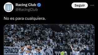 Racing se burló del PSG tras la derrota ante Botafogo: No es para cualquiera.