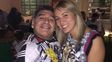 rocio oliva publico una sorprendente selfie desde la cama junto a diego maradona
