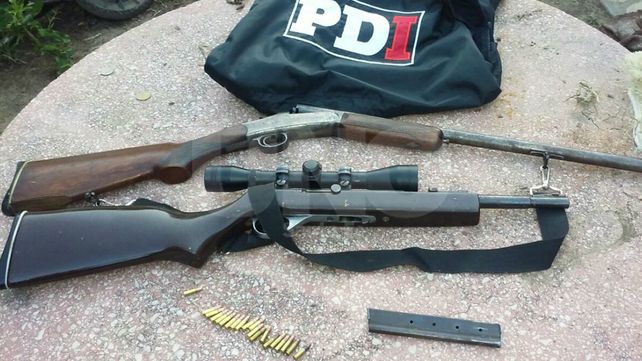 Cayó con un arsenal, un hombre denunciado por amenazar a dos mujeres