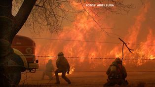Graves incendios forestales en las Sierras de Córdoba
