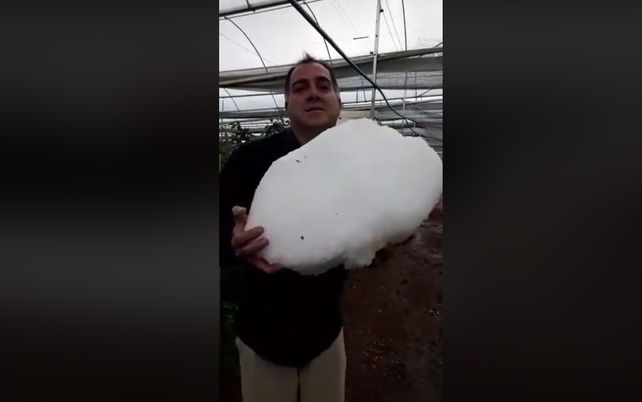 VIDEO: Impresionante granizada en Uruguayana