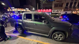 Los acusados tenían seis inhibidores de alarmas en la pick up.