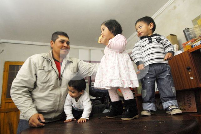 Diego Martínez, un multipapá que disfruta de sus cinco hijos