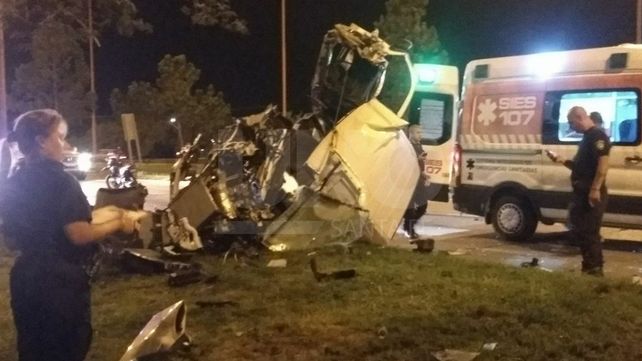Impresionante choque en la ruta 168: destrozó la camioneta y ya fue dado de alta