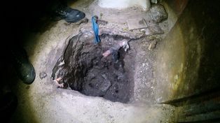 El agujero hallado en la cárcel de Piñero tenía 70 centímetros de profundidad.