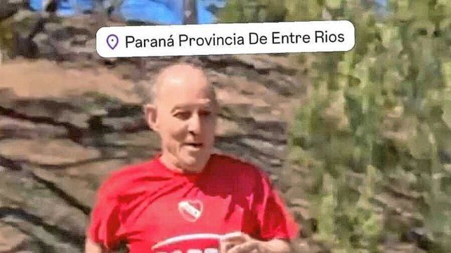 Ricardo Bochini disfrutó de una mañana en la ciudad de Paraná.