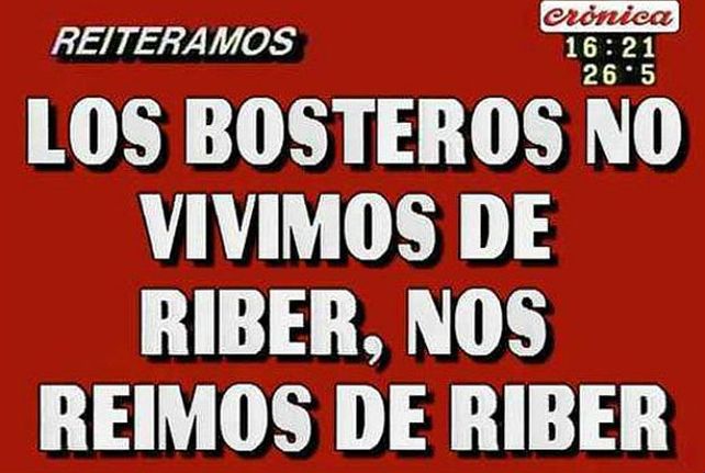 Más afiches para gastar a River