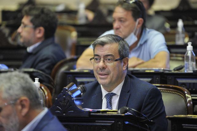 El diputado nacional Germ&aacute;n Mart&iacute;nez, jefe del bloque de Uni&oacute;n por la Patria.