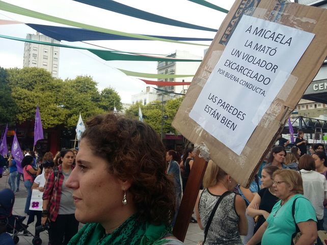 Los carteles apuntaron contra el principal sospechoso del crimen de Micaela.