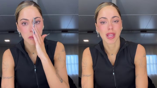 Tini se mostró muy afectada por tener que cancelar el primer show de su festival Futttura