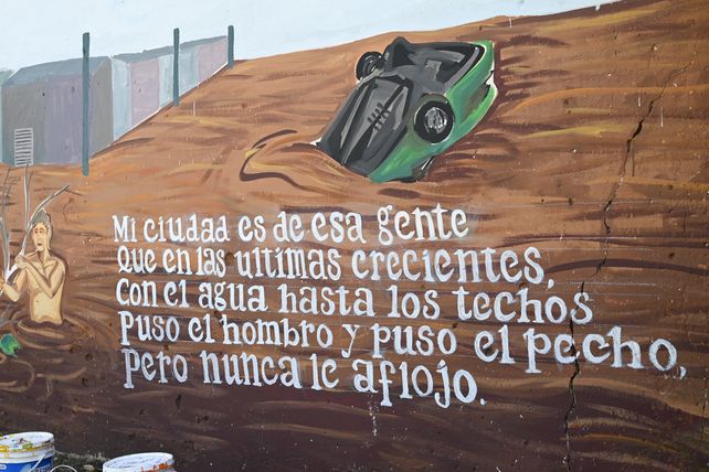 Villa Gobernador Gálvez conmemorará los 40 años de la gran inundación con un mural y actividades culturales