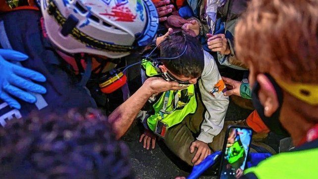 Incidentes en la marcha de jubilados: trasladaron a un periodista herido