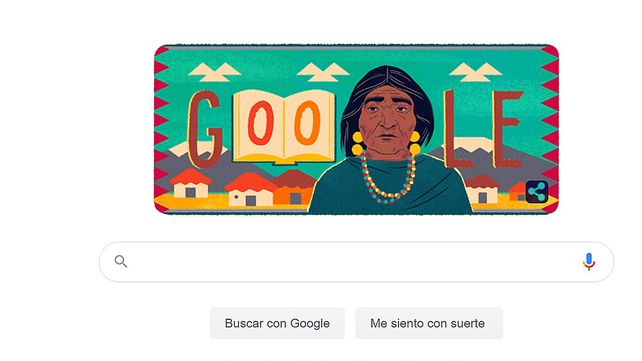 Dolores Cacuango aparece en la portada de Google.&nbsp; &nbsp;