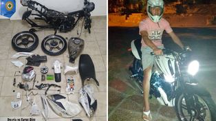 Encontraron moto robada al joven salvajemente golpeado en parqeu Varsico, de Paraná
