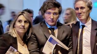 Salinas y Milei, antes de la ruptura de la entrerriana con LLA.