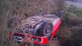 Ruta N° 37: automóvil volcó por intentar esquivar un ciervo