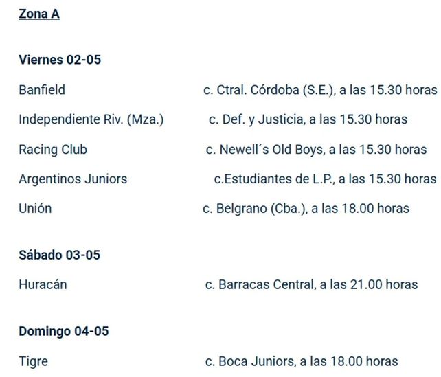 Torneo Apertura: todos los días y los horarios de los partidos de la última fecha