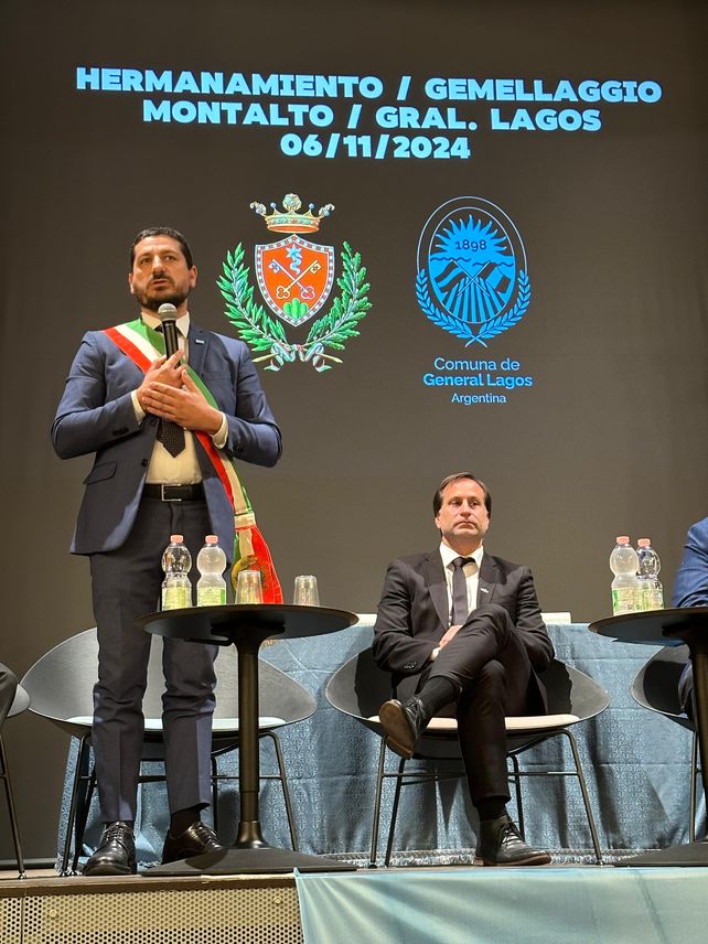 General Lagos y Montalto delle Marche se hermanaron en un acuerdo cultural, turístico y productivo
