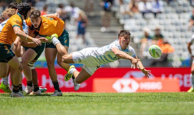 El rosarino Pedro De Haro hizo su debut con la camiseta de Los Pumas 7´s en Sudáfrica.