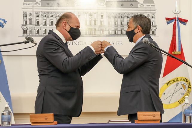 Omar Perotti y Juan Manuel Pusineri