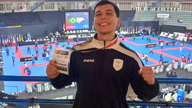 Representante de San Lorenzo. Matías Raggio participó por primera vez en los Juegos Panamericados.&nbsp; 