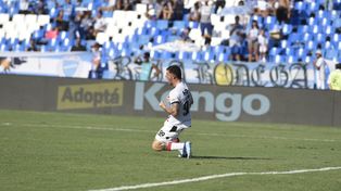El Colo Ramírez, autor del gol de Newells y figura de su equipo ante Godoy Cruz.
