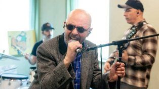 El Indio Solari cantó con Los Fundamentalistas en el estudio de grabación Luzbola