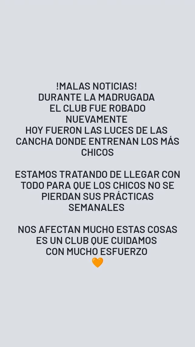 El club apostó a mantener las puertas abiertas a pesar del robo.