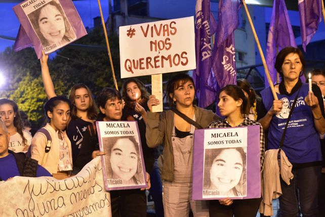 Otro reclamo. Una protesta de abril pasado en la plaza Montenegro.