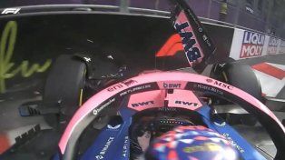 Franco Colapinto chocó y finalizó 16° en la clasificación de la F1 en Bakú