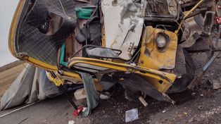El impacto se produjo entre dos camiones que transportaban cereal que viajaban hacia el sur y un cisterna vacío que se dirigía a Rafaela.