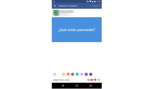 Cómo escribir con fondo de color en Facebook
