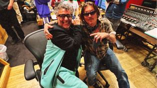 Fito Páez y el actor de Piratas del Caribe