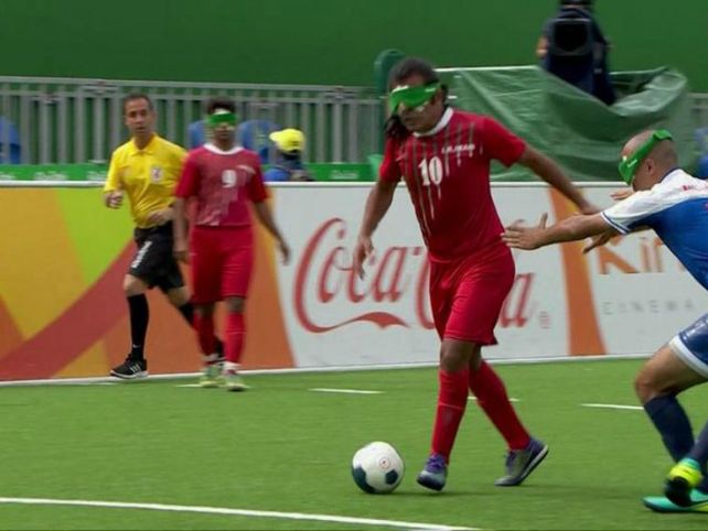 Un iraní convirtió un gol maradoniano en los Juegos Paralímpicos