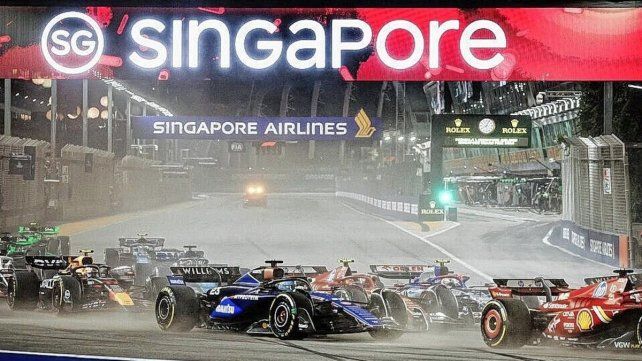 VIDEO: la impresionante largada de Colapinto en el GP de Singapur de F1