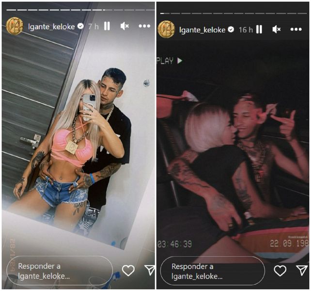 Las fotos que compartió L-Gante junto a Candela Arizaga