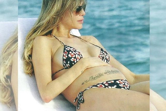 Valdés con su panza en Punta
