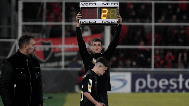 Cristian Fabbiani decidió el debut de Mateo Apolonio, de 14 años, la primera vez que enfrentó a Newell's. Fue por la Copa Argentina.