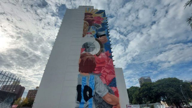 El mural más grande que tendrá el país retratando a Messi