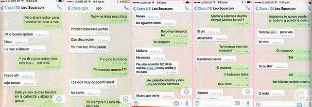 Aparecieron nuevos chats bien hot de Squarzon y Amalia Granata no tardó en reaccionar