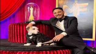 Ramoncito, el perro que se robó todas las miradas de los premios Martín Fierro y se volvió viral