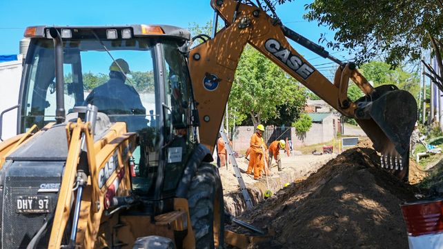 La obra para el barrio Maccarone de Paraná